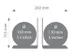 Boekensteun TROIKA met magnetische Wereldbol 13cm 2 stuks Assorti