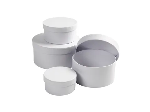 Doos Creativ Company rond Ø 8, 10, 12, 14cm, hoogte 4, 5, 6, 7cm 4 st