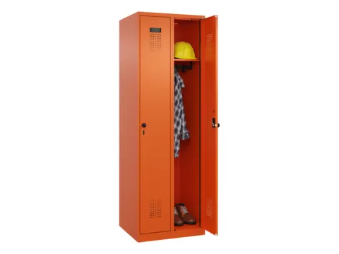 locker,HxBxD 1850x600x500mm,2vak,vak B 300mm,draaigrendel