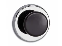 Grote krachtige magneetknop jashaak 51mm Lichtzilver