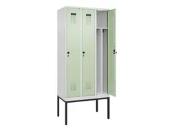 locker voor scheiding van kleding,HxBxD 2120x900x500mm,3vak