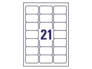 Weerbestendige etiketten Avery 63.5x38.1mm Polyester Wit 420 Stuks - 3