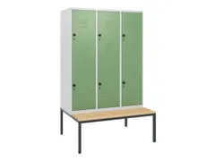 Dubbeldekse dekenkist,HxBxD 1950x1200x815mm,3x2vak.,vak B 400mm