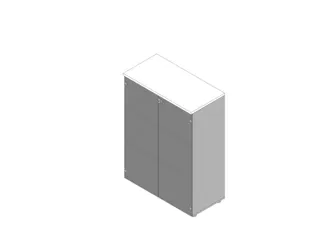 vitrinekast HxBxD 1232x900x450mm 2xhouten vloer 3 OH aluminium wit - 1