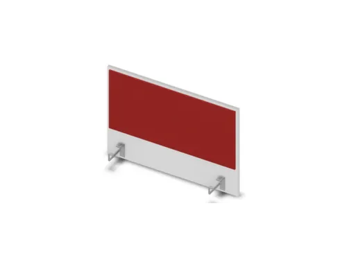 opzetpaneel bureau aanbouw zijkant Bl-wit BN4011-rood 800mm