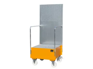 Verrijdbare Opvangbak,V. 1X200L Vat,Opvangvol. 203L - 1
