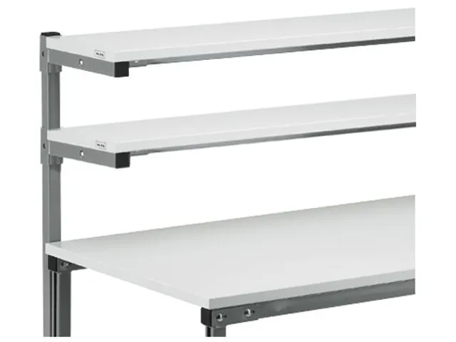 ESD-legbord voor montagetafel B 1800mm HxD 25x310mm hout lichtgrijs