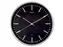 Wandklok Maul Fly RC Ø30,5cmx4.5cm alu/zwart incl.batterij streep