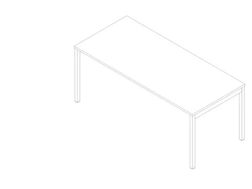 In hoogte verstelbaar bureau,HxBxD 680-760x1800x800mm,blad wit