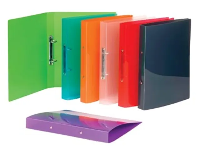 Viquel Ringmap A4 Propyglass 2 rings O-mech 30mm Pp 35mm Assorti Glans