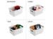 Sigma Home opbergbox 2,5L wit - 17,7x12,8x9,3cm