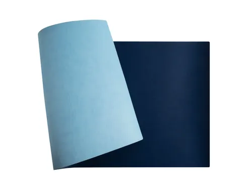 Onderlegger PU 43x90 donkerblw/lichtblw