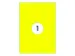 Gekleurde Etiketten 210x297mm A4 Fluor Geel 42224