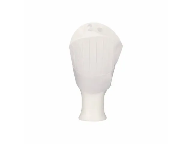 Koksmuts Grande Lux non woven viscose Wit 30cm geperf. kroon 50 stuks