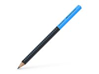 Grafietpotlood Faber-Castell Jumbo Grip two-tone zwart/blauw