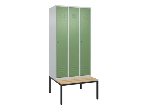 locker voor scheiding van kleding,HxBxD 2120x900x815mm,3vak