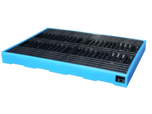 Platte Bodemopvangbak Opvangvolume 300l Pe 150 x 1660x 1260mm Pe-Palle