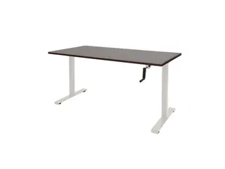 Slinger Bureau Zit-sta Wit Poot 160x80cm Blad Logan Eiken - 1