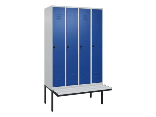 locker voor scheiding van kleding,HxBxD 2120x1200x815mm,4vak