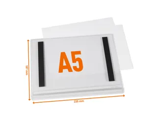 Waterbestendige hoes A5 magnetisch transparant - 2