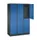 Dubbeldekse garderobekast,RAL 7035/RAL 3003,HxBxD 1950x1220x500mm