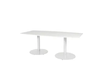 Linesto Vergadertafel Vaste Hoogte 200x100 Ton Wit 25mm Wit - 1