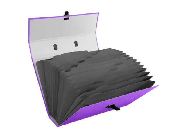 Sorteermap m/handvat 18 vak TEKSTO geas.