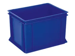Euronorm Stapelkrat 270x400x300mm 26liter Gesloten Blauw