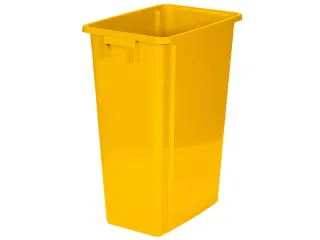 afvalverzamelaar,60l,HxBxD 580x320x460mm,romp PP geel,gesloten - 2
