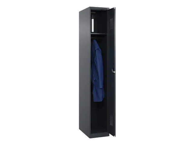 locker,HxBxD 1850x300x500mm,1vak,vak B 300mm,cil.-slot,staand op vloer
