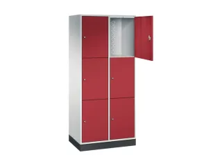 grootvolume-lockersysteem,RAL 7035/RAL 3003,HxBxD 1950x820x500mm - 1