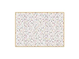 Placemat 45x32cm PVC Stippen Kleur Aarde 6 Stuks
