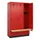 locker met bank,HxBxD 1950x1200x815mm,3vak,vak B 400mm,draaigrendel