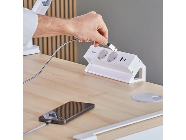 contactdoos Power Desk 2 wit voor Nederland