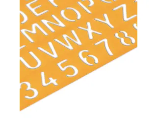 Sjabloon Standardgraph letters en cijfers 30mm - 3