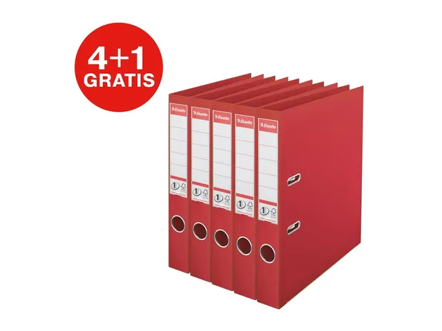 Ordner Esselte No 1 Power PP 50 mm rood 5 stuks