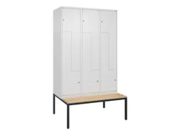Z-garderobekast,HxBxD 2120x1200x815mm,6vak,vak B 400mm,cil.-slot