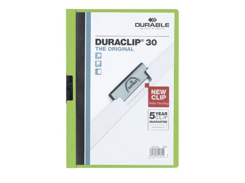Klemmap Durable Duraclip A4 3mm 30 vellen groen