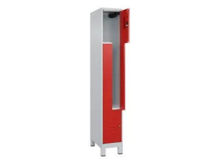 Z-garderobekast,HxBxD 1950x300x500mm,vak B 150/300mm,cil.-slot,voeten - 2