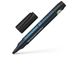 Permanent marker Schneider Maxx 133 schuin 1-4mm zwart - 9