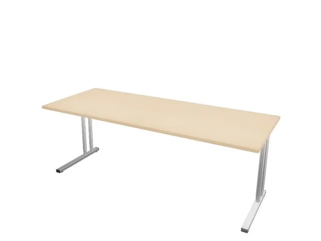 In hoogte verstelbaar bureau,HxBxD 720-840x2000x800mm,NE-esdoorn