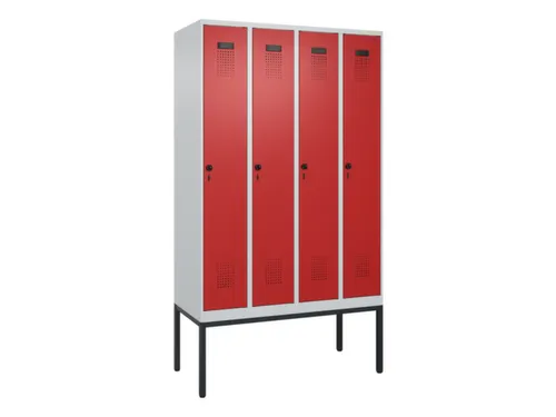 locker voor scheiding van kleding,HxBxD 2120x1200x500mm,4vak