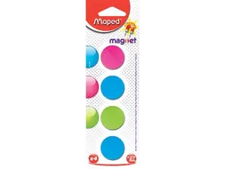 Maped Kleurmagneten op Blister Diameter 27mm Assorti 4 stuks