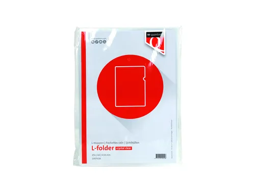 Insteekmap L-model Quantore A4 PP 0.14mm glad 25 stuks