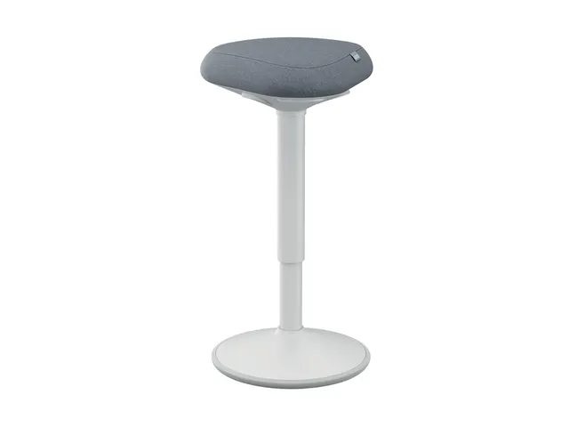 Ergo actieve zit/sta kruk met comfortzitting en gasveer 57-82cm grijs