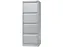 Hangmappenkast 1321X47X622 Cm 4 Laden Zilver
