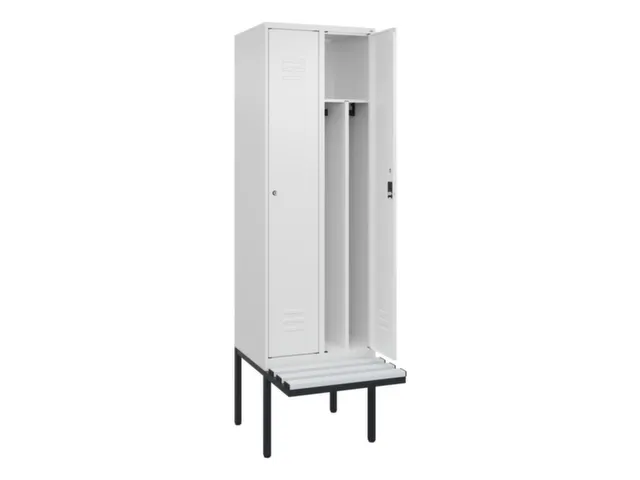 locker voor scheiding van kleding,HxBxD 2120x600x815mm,2vak