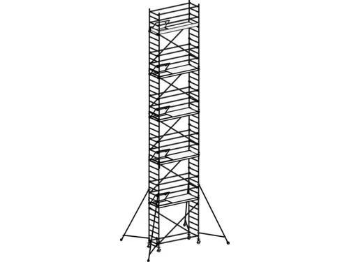 rolsteiger,reik H 12,4m,steiger H 11,64m,4platform(s),m. luik