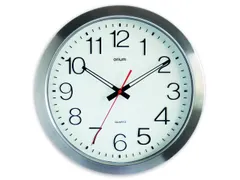 #*Wandklok CEP Orium 35cm met CO2 meter zilver