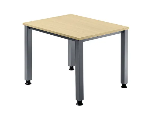 In hoogte verstelbaar bureau,HxBxD 680-760x800x800mm,blad esdoorn
